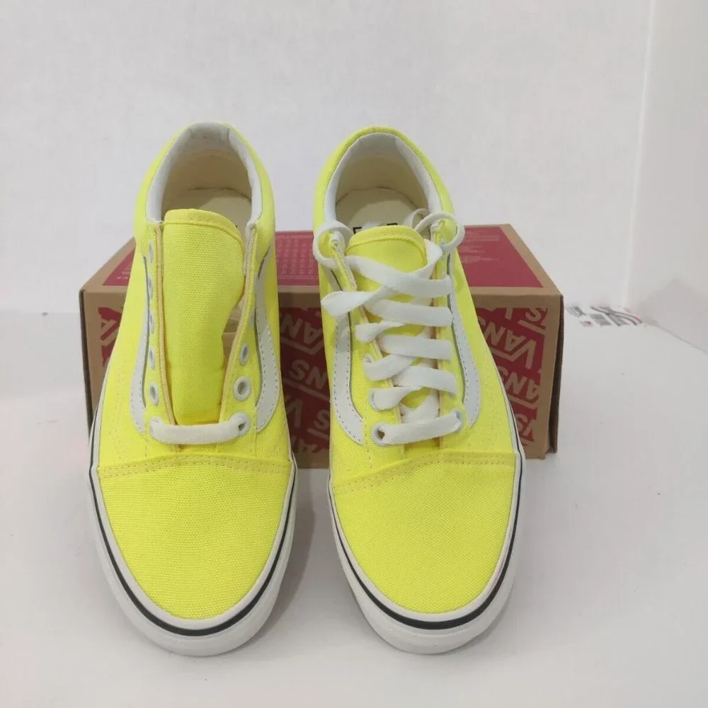 Vans Old Skool (Neon) Lemon Tonic/ Tr White VN0A4U3BWT7 Size 5.0 NIB - Picture 3 of 7